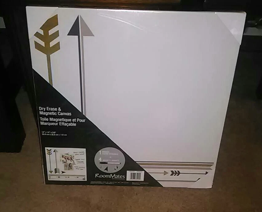 Dry Erase Board & Magnetic Canvas * Includes 4 Magnets!! Brand New In Package* - Image 2 of 4