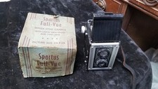 Vintage SPARTUS Full-Vue Reflex Style Camera Twin Lens In Original Box Untested