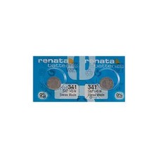 2 x Renata 341 Watch Batteries, 1.55V, 0 MERCURY equivalent SR714SW, 714
