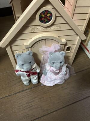 Sylvanian Families Village Church Early 1987 w/ Box Japan Rare  display picture 1