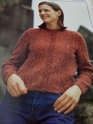 Stylecraft Knitting Pattern 4734 DK Gaelic Tweed Sweater Cardigan 30-42''