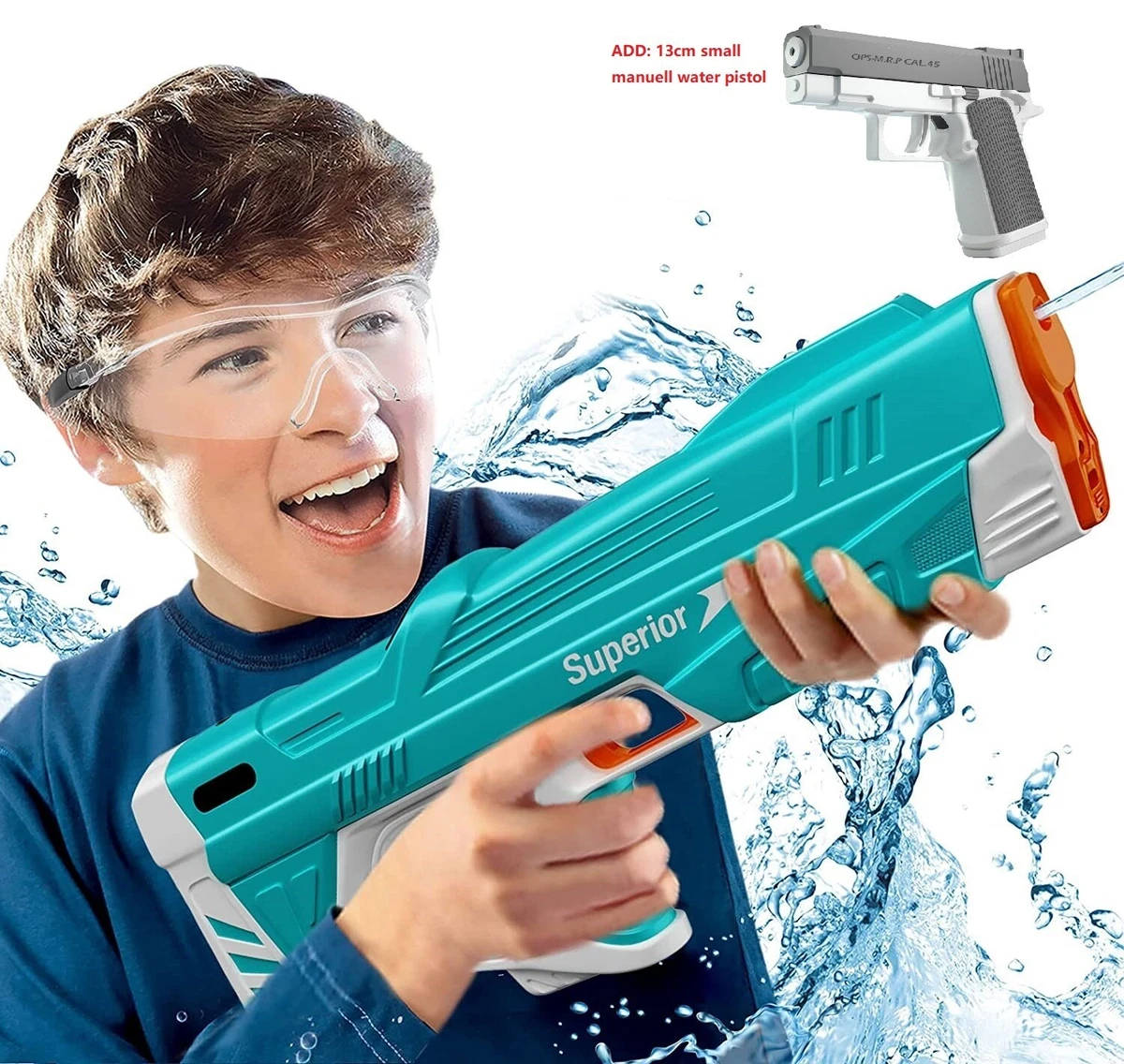 Electric Water Gun, Automatic Super High Capacity Squirt Guns