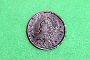 ESTATE FIND 1833  CAPPED BUST HALF DIME  #D34443