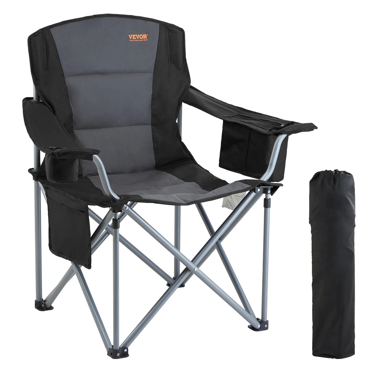 Siège Pliant Vintage Métal Et Toile – Idéal Camping, Plage, Pêche, Jardin