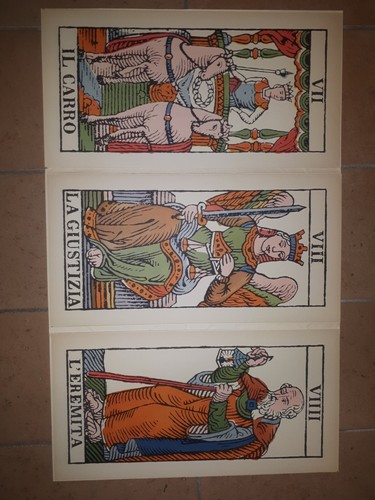 I TRIONFI O ARCANI MAGGIORI serie di 22 tavole a colori Midy 1963 - tarocchi - Foto 5 di 10