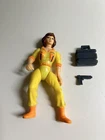 Vintage APRIL O'NEIL Figure w/Briefcase and Gun 1988 Playmates TMNT Blue Stripe