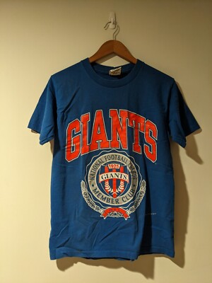 Vintage 1994 New York Giants NFL Nutmeg Blue Medium T-Shirt | eBay