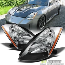 Pair HID Xenon Headlamps For 2003 2004 2005 350Z Projector Headlights Left+Right