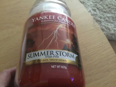 Yankee Candle Summer Storm Neu Große Kerze Selten 