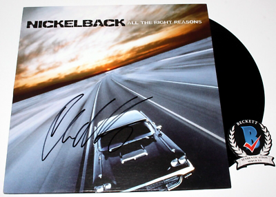 未開新品LP　MichaelViner'sIncredibleBongoRock CHAD KROEGER SIGNED NICKELBACK 'ALL THE RIGHT REASONS' VINYL