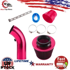 Cold Air Intake Kit Universal High Flow 3" Induction Pipe Hose Kit w/Air Filter