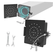 RV bumper end caps, 4" square, two-pack of metal camper bumper caps with vents 