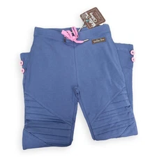 NWT MATILDA JANE MJC Just Imagine Keely Girls Blue Moto Leggings Size 6