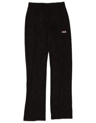 Fila Mens Graphic Tracksuit Trousers XS  Black Polyester AS04