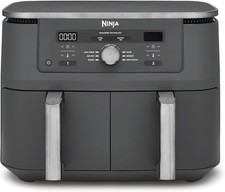 Ninja MAX Dual Zone Digital Air Fryer, 2 Drawers, 9.5L, 6-in-1, DZ400UK