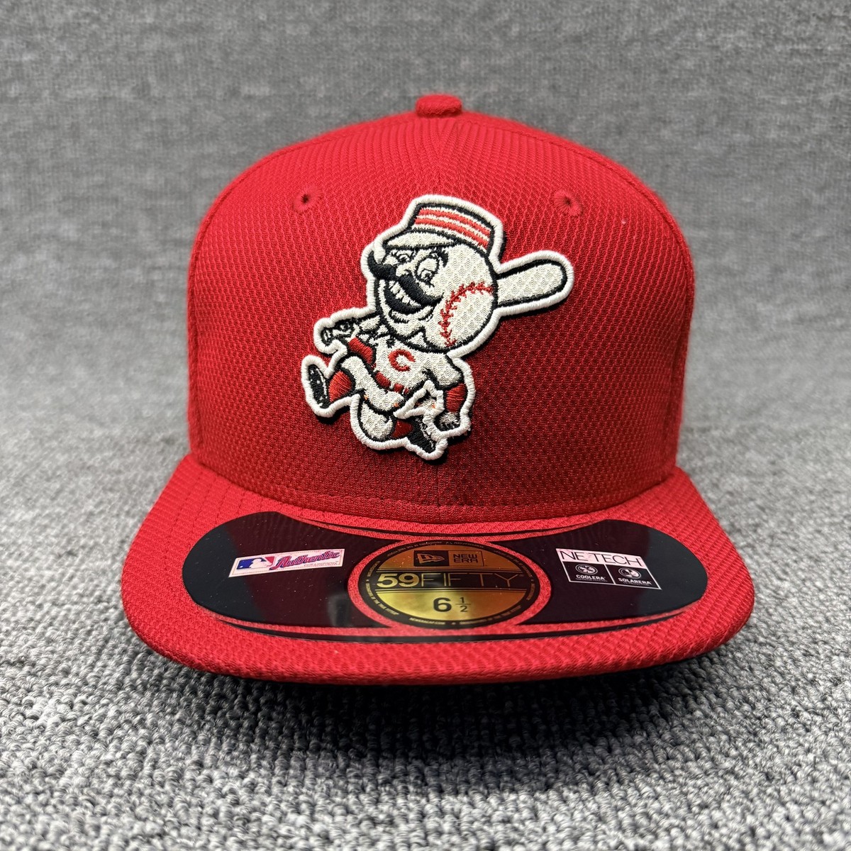 Cincinnati Reds New Era 59FIFTY Mr. Redlegs 2015 BP Diamond Era Hat 6 1/2 Kids