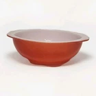 Vintage Pyrex Friendship Red / Orange 2 Qt Round Casserole Bowl 024 NO Lid