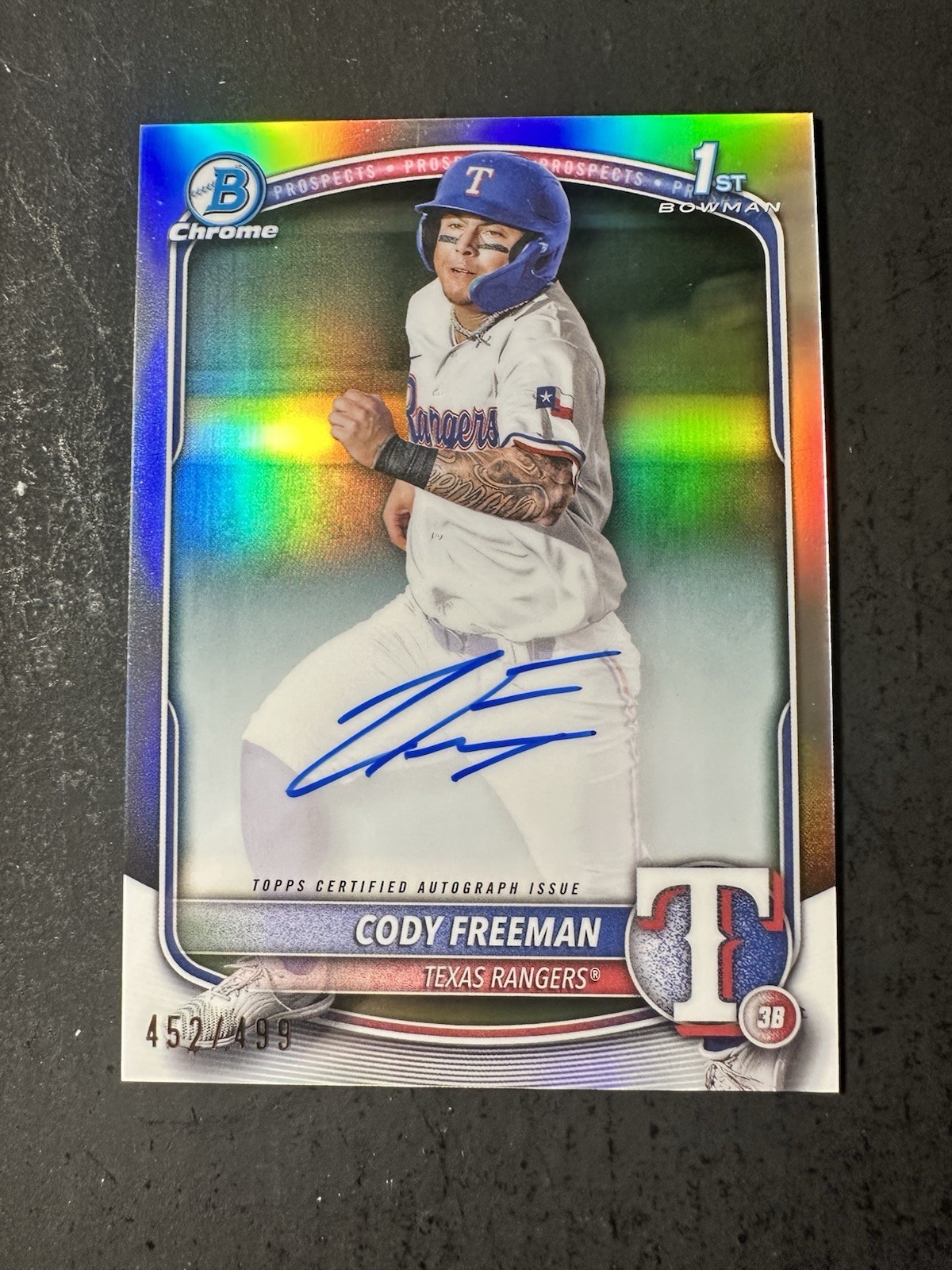 2025 Bowman - Chrome Prospect Auto Cody Freeman #CPA-CFR Refractor /499 (AU, RC)