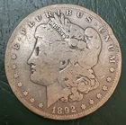 1892 S Morgan Silver Dollar