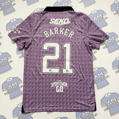 Rangers 2021/2022 Brandon Barker Third Shirt Medium Original Castore