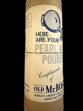 Vintage Pair Pearl White Old Mr Boston Liquor Pourer Spouts Barware Original Box