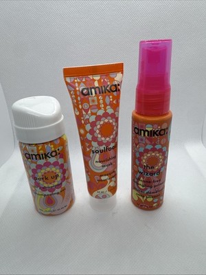 Amika Soulfood Nourishing Mask 1oz + Wizard Detangling Primer 1oz + Dry Shampoo