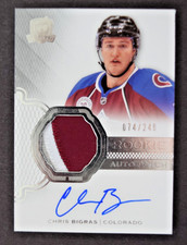 2016-17 Upper Deck The Cup Chris Bigras Rookie Auto Patch #074/249