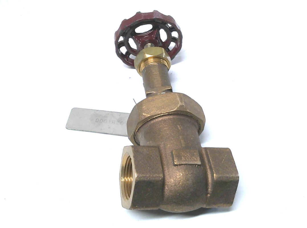 1"  Gate Valve Brass 300 Steam 1000 CWP Female NPT Crane Fig 634E