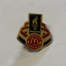 Atlanta 1996 McDonalds Medal Feeding the Dream Olympic Pin
