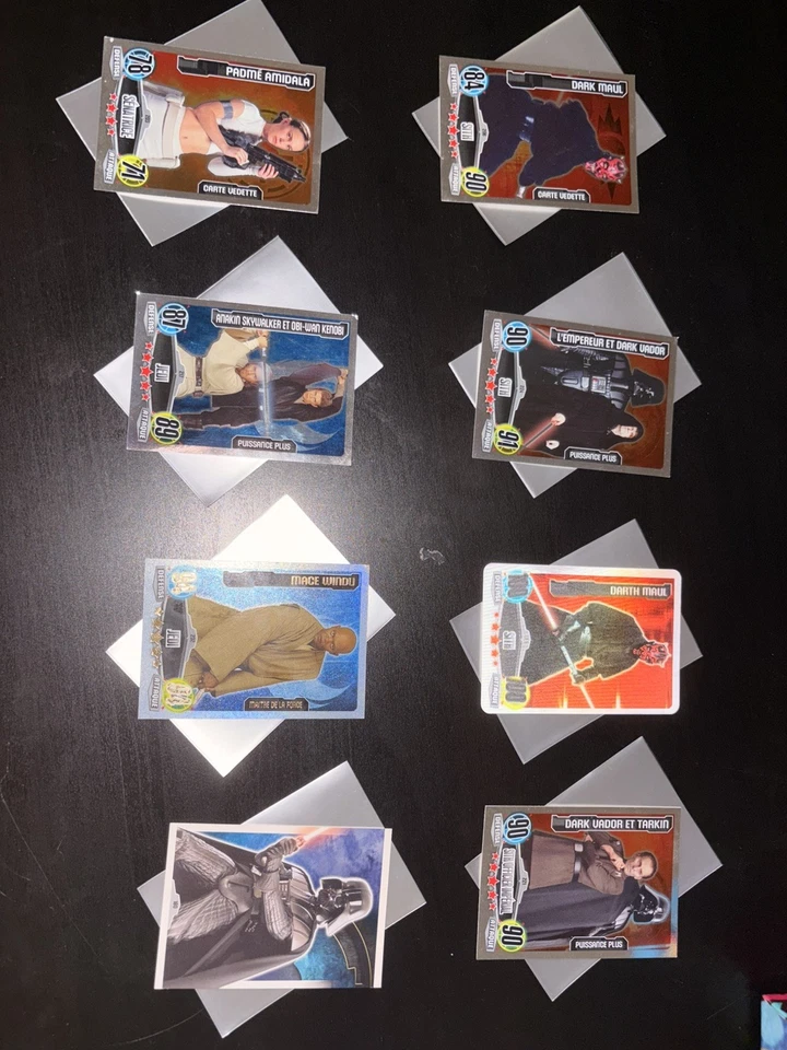 Lot de 8 cartes Star Wars Force Attax Topps 2012 – Bon état - Photo 2/4