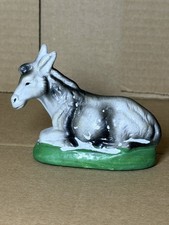 Vintage Nativity Crepe Paper Mache Hand Painted Japan Donkey Figurine