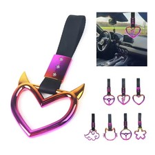 Multi Color Car Hand Strap JDM Drift Charm Tsurikawa Ring Handle Cloud Cat