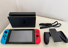 Nintendo Switch 1 Console with Dock - Neon Red/Blue Joy-Con (Black)
