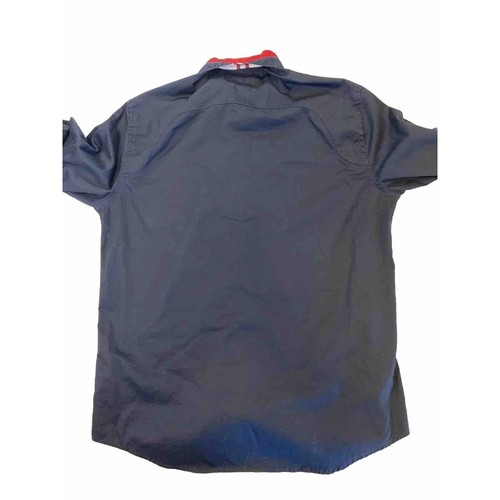 Deus Denim 95 Shirt Mens Extra Large Blue Embroidered Button Down Long Sleeve - Picture 2 of 11