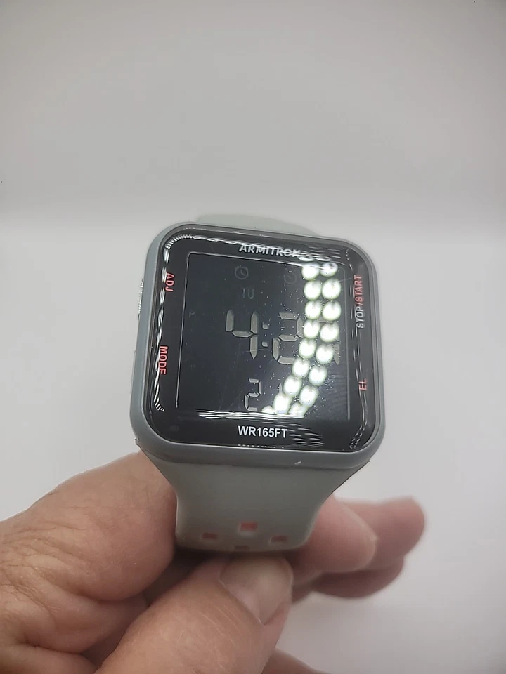 Armitron Pro Sport Digital Wristwatch Watch Sport Water Resistant 185 ft M1179B - Image 4 of 4