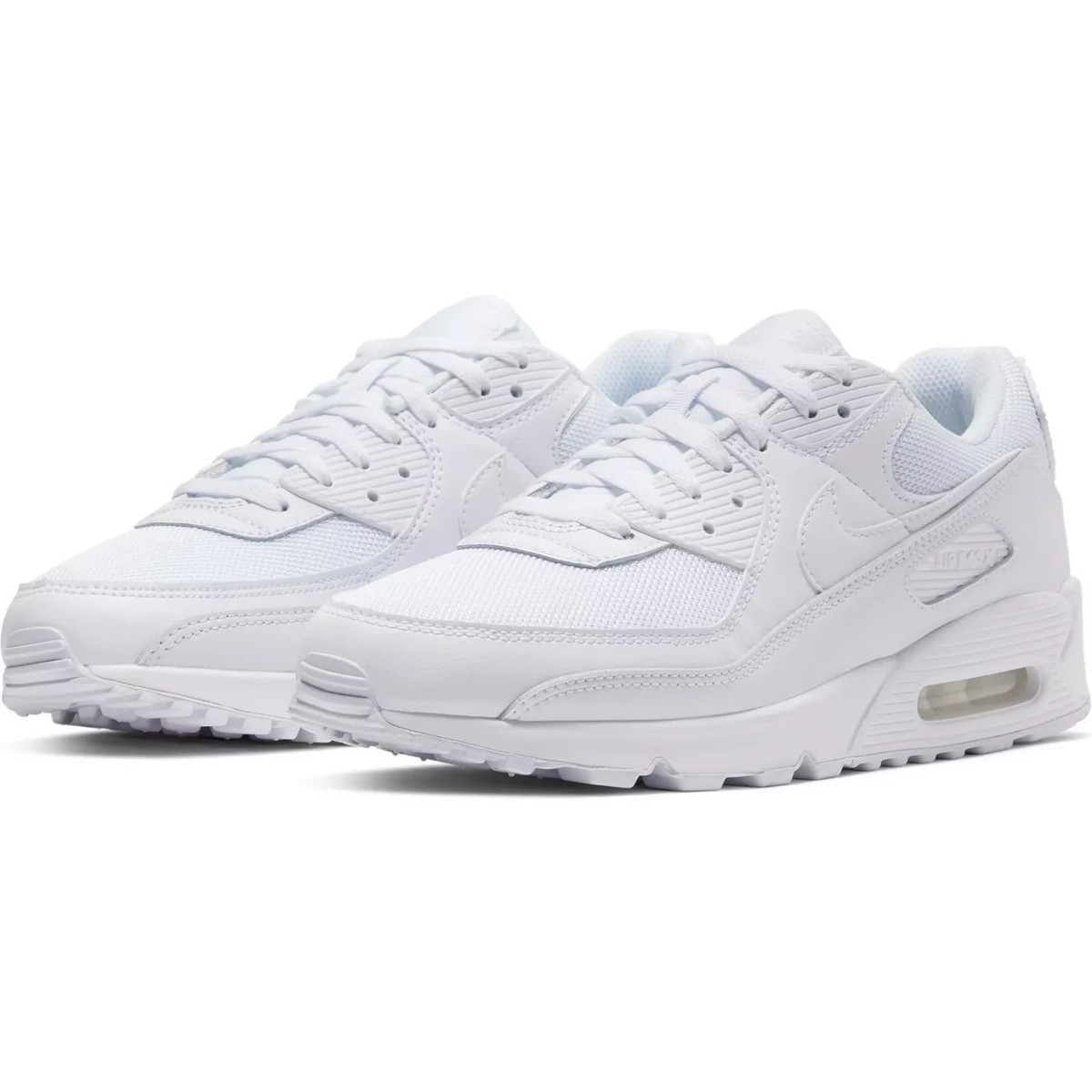 Nike Air Max 90 Triple White/Wolf Grey Men's Running Shoes CN8490