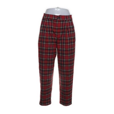 Pull & Bear, Hose, Größe: 36, Rot/Mehrfarbig, Glencheck, Damen #R73