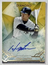 Hideki Matsui 2020 Topps Diamond Icons Gold Signatures On-Card Auto 1/1