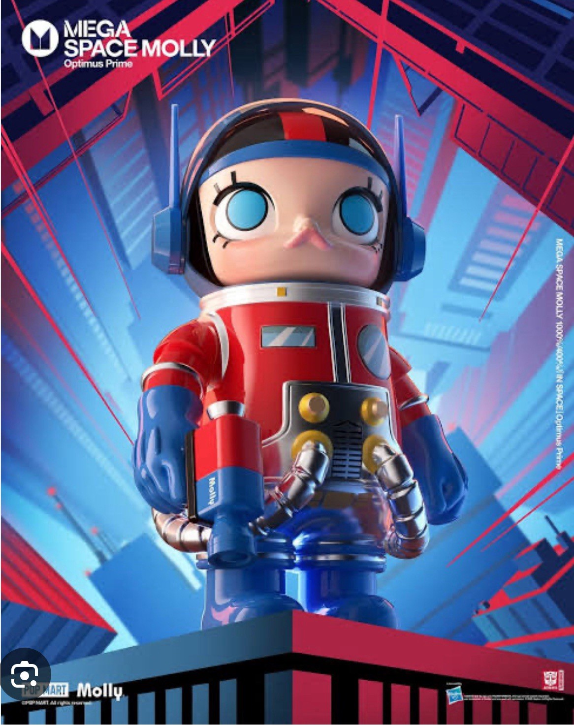 POPMART MEGA SPACE MOLLY 400% OPTIMUS PRIME. New. Sealed. US Seller