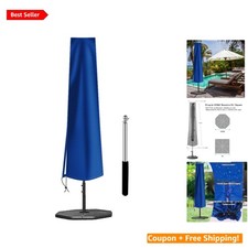 Waterproof Oxford Fabric Umbrella Cover for 9-12ft Patio Umbrellas