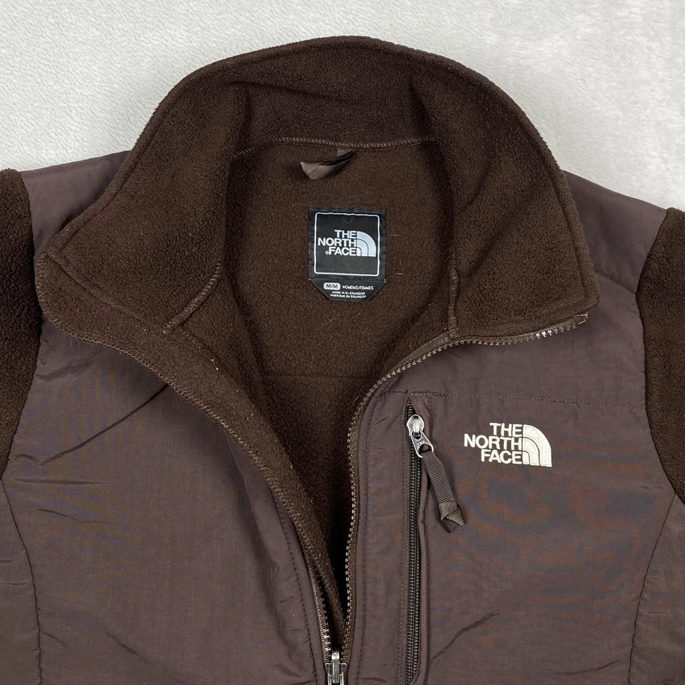 VINTAGE The North Face Denali Fleece Jacket Womens M Brown Polartec Outdoor - Image 2 of 4