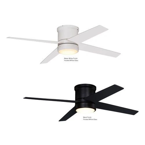 Vaxcel Lighting F0106 Erie 52" 4 Blade LED Indoor Ceiling Fan - Black - Picture 2 of 12