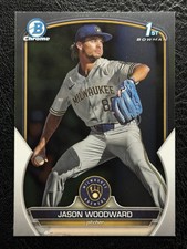 2023 Bowman Draft - Chrome 1st #BDC-87 Jason Woodward Milwaukee Brewers
