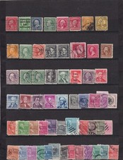 lot  de 59 timbres USA   US   personnalités  président ect  used  oblitérés