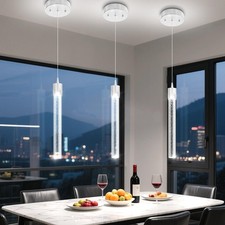 Mini 1 Light Chrome Crystal Pendant Lights,Modern Led Kitchen Island Hanging ...