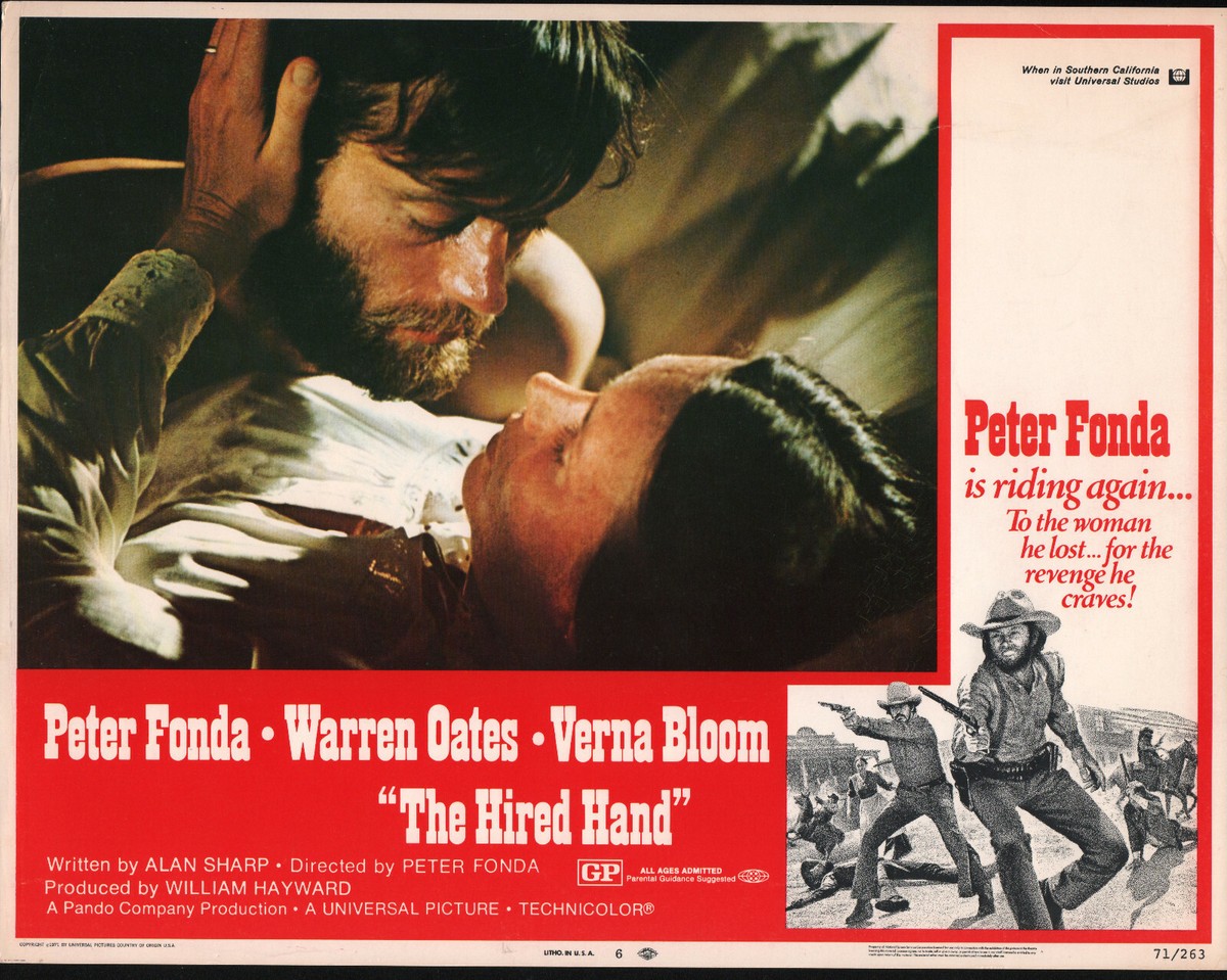 THE HIRED HAND orig 1971 lobby card VERNA BLOOM/PETER FONDA 11x14