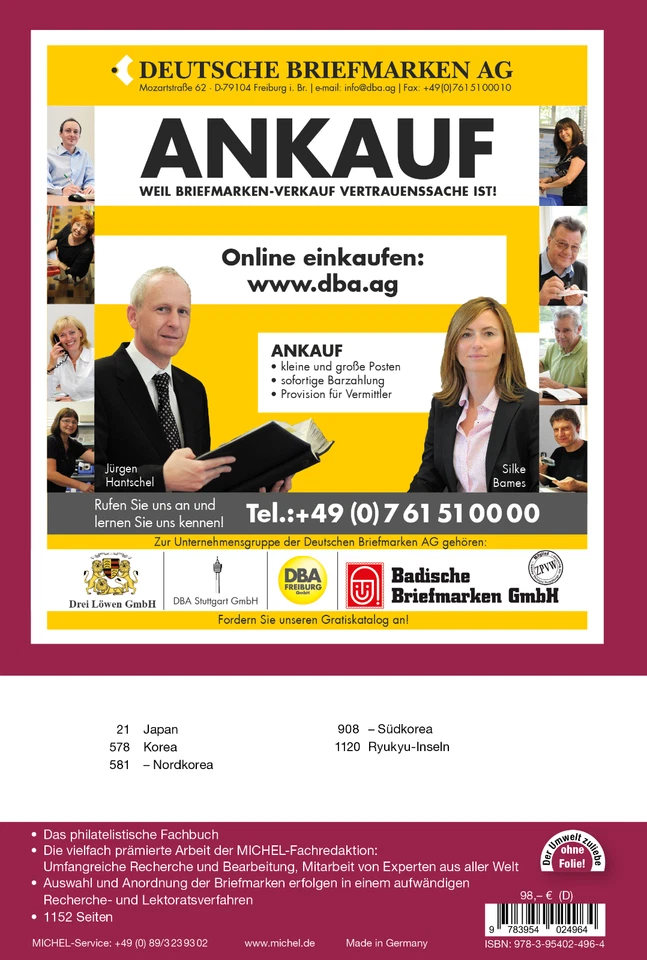 MICHEL Briefmarken Katalog Japan und Korea 2024/2025 (ÜK 9.2) NEU - Bild 3 von 3