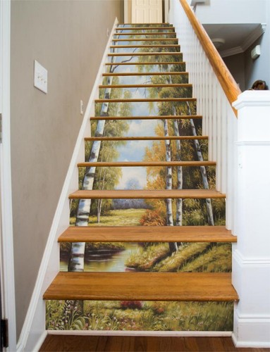 3D Woods Meadow 342 Stair Risers Decoration Photo Mural Vinyl Decal Wallpaper US - Picture 2 of 5