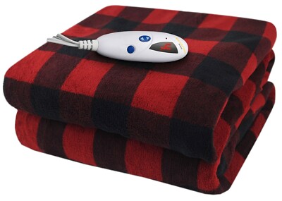 Biddeford Microplush Electric Heated Warming 180G Throw Blanket