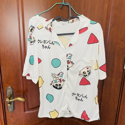 Crayon Shin-chan Two Piece Pajamas Set Homewear Short-sleeve Girl Clothes Girl - Picture 3 of 8